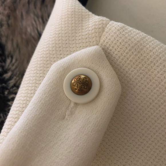 RARE Tory Burch Chic Crisp White Pocket Mini Dress - Picture 3 of 6